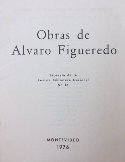 Obras de Alvaro Figueredo